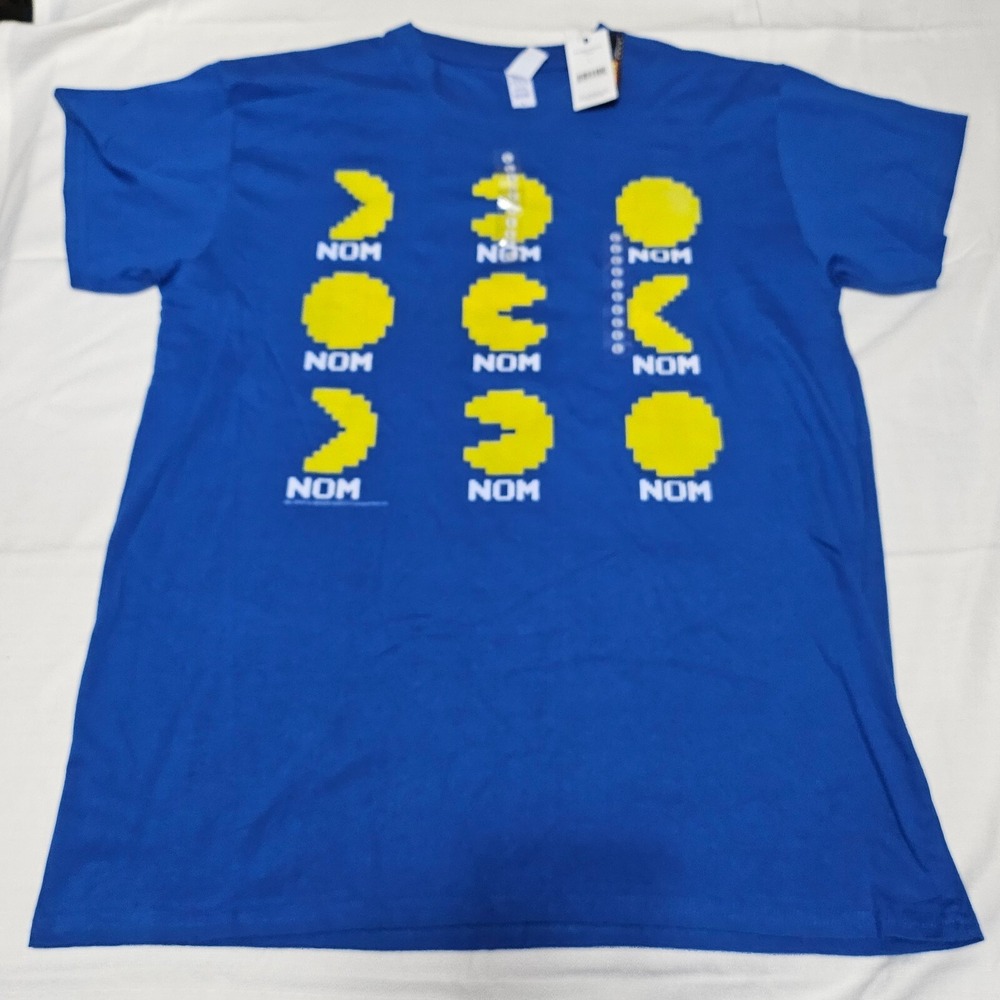 Brisco Brands PacMan Phases T-shirt Retro Gamer‎ Tee Crew Neck Men's Large NWT